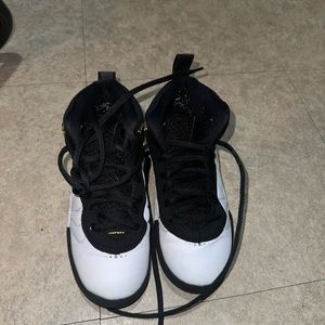 Gently worn black and white Jordan.